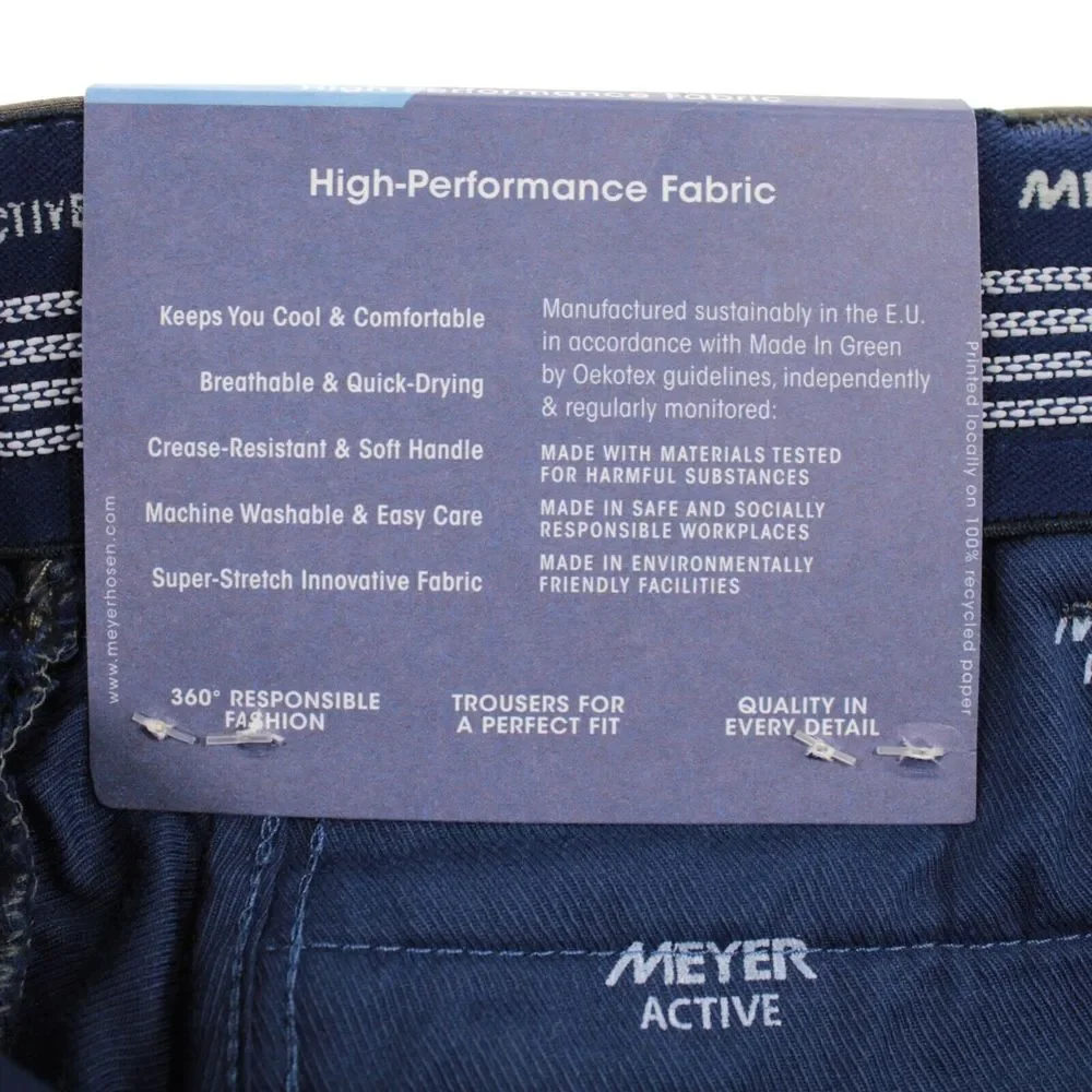 Meyer NWT Chinos / Casual Pants Size 50 34 US Solid Brownish Green Cotton Blend - Picture 6 of 11